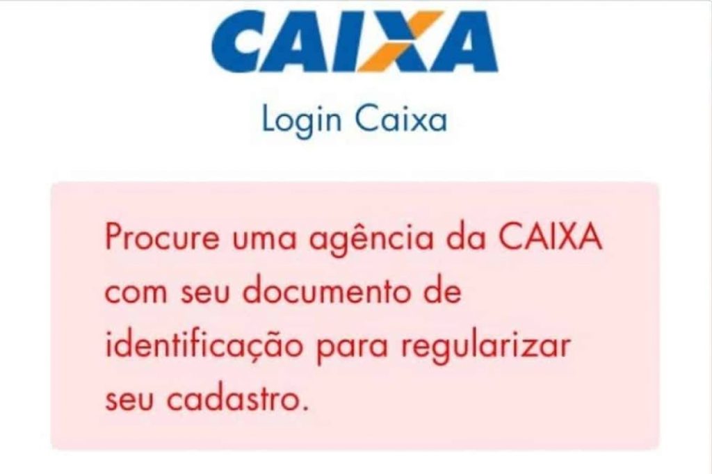 App Caixa Tem bloqueado